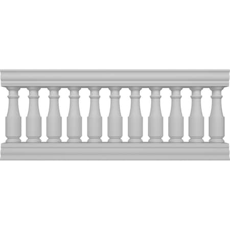 Ekena Millwork Fiberthane Hamilton Balustrade Railing Kit Style N (6 7/8" On-Center Spacing to Pass 4" Sphere Code) BALK32X072HMN